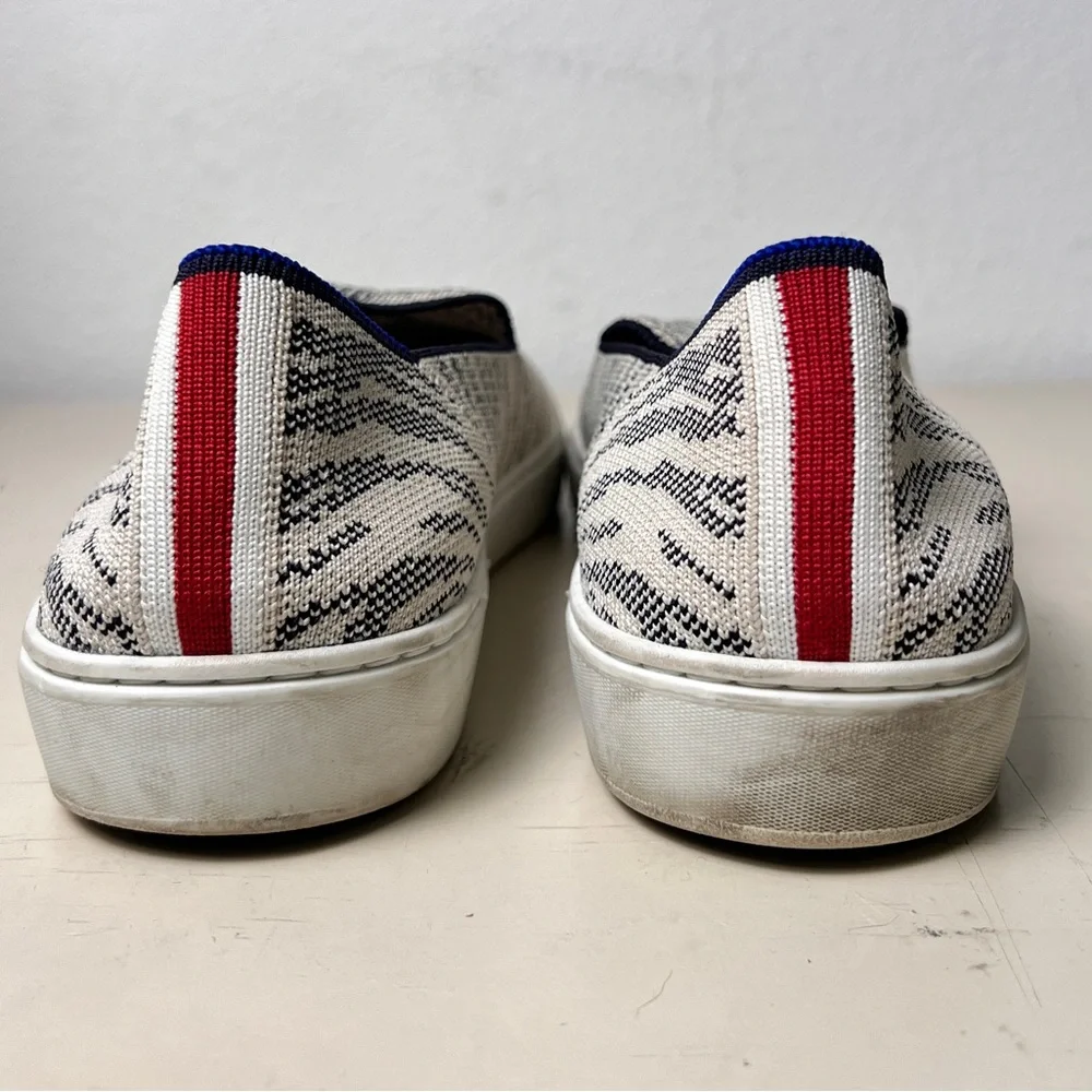 Rothy’s The Sneaker‎ Maritime Tiger Blue Ivory Retired Women’s 10.5